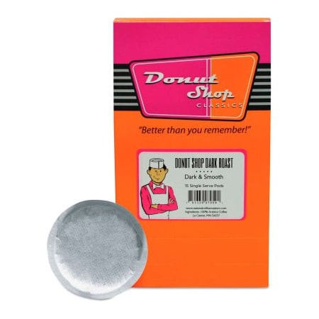 National Coffee Roasters Donut Shop Coffee Pods, Dark Roast, 15/Box NCR8599961590